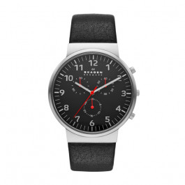 Correa de reloj Skagen SKW6100 Cuero Negro 22mm
